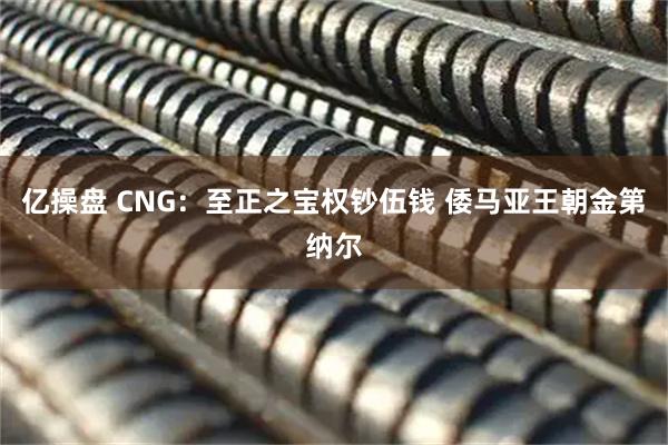 亿操盘 CNG：至正之宝权钞伍钱 倭马亚王朝金第纳尔