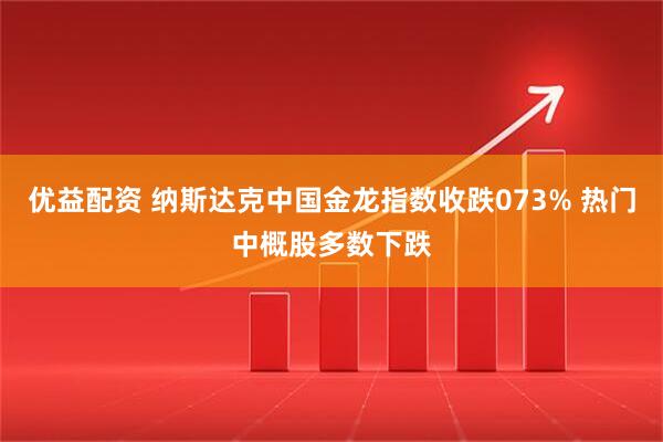 优益配资 纳斯达克中国金龙指数收跌073% 热门中概股多数下跌